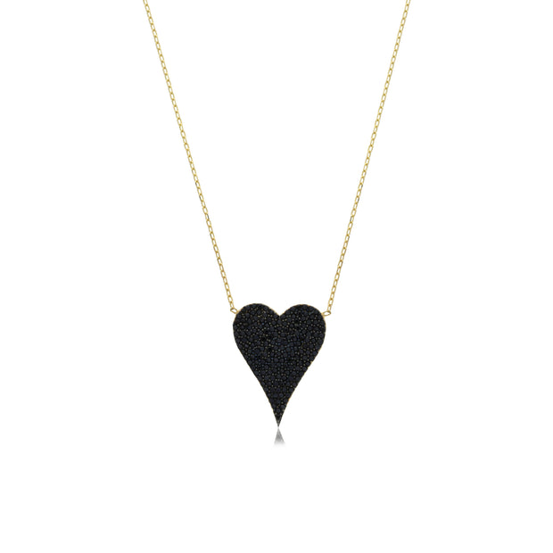 Cz Heart Necklace - essentialsjewels.com