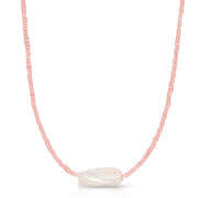 Colored Baroque Pearl Necklace - essentialsjewels.com