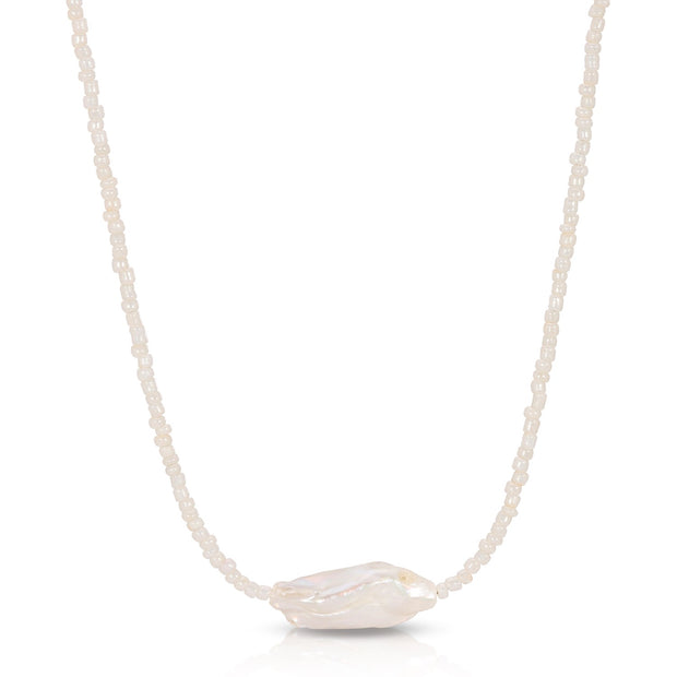 Colored Baroque Pearl Necklace - essentialsjewels.com