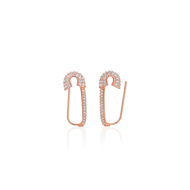 Safety Pin Earrings - essentialsjewels.com