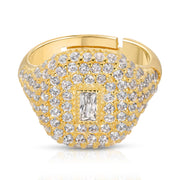 Baguette Stone Pinky Ring - essentialsjewels.com