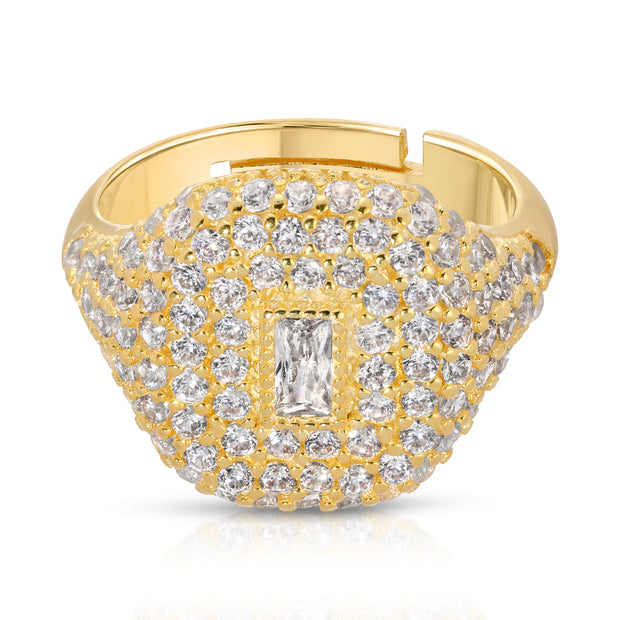 Baguette Stone Pinky Ring - essentialsjewels.com