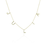 Solid Name Necklace - essentialsjewels.com