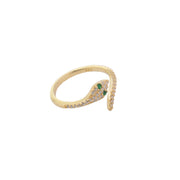 Pave Snake Ring - essentialsjewels.com