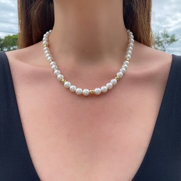 Chunky Pearl Necklace - essentialsjewels.com