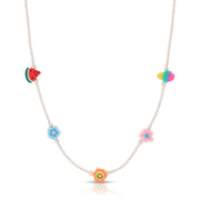 Multi Charm Pearl Necklace - essentialsjewels.com