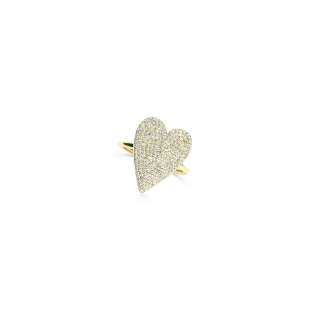 Pave Heart Ring - essentialsjewels.com