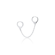 Handcuff Chain Huggie Earring - essentialsjewels.com