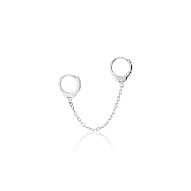 Handcuff Chain Huggie Earring - essentialsjewels.com