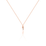 Pave Gothic Initial Necklace - essentialsjewels.com