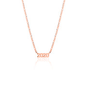 Year Nameplate Necklace - essentialsjewels.com