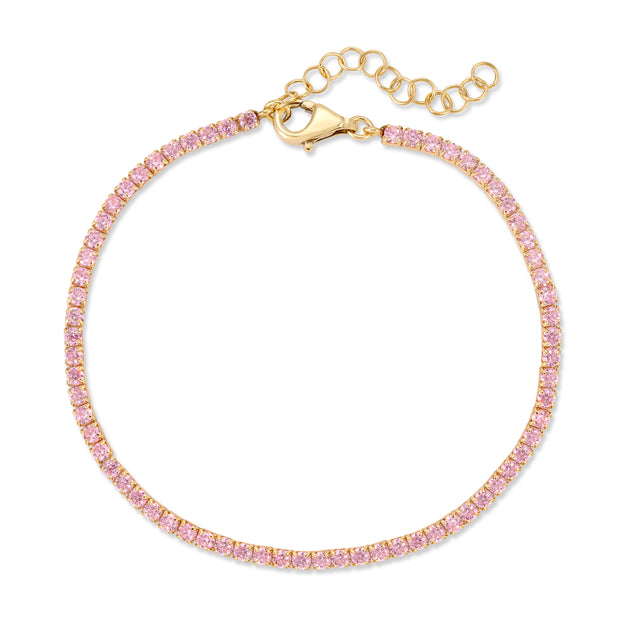 Colored Tennis Bracelet - essentialsjewels.com